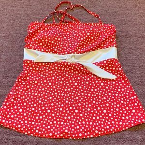 Venus Swimsuit Red Polka-dot Top